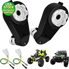 2Pcs 24V 40000RPM RS555 Motor Gearbox for Kids Ride On Car Replacement Parts