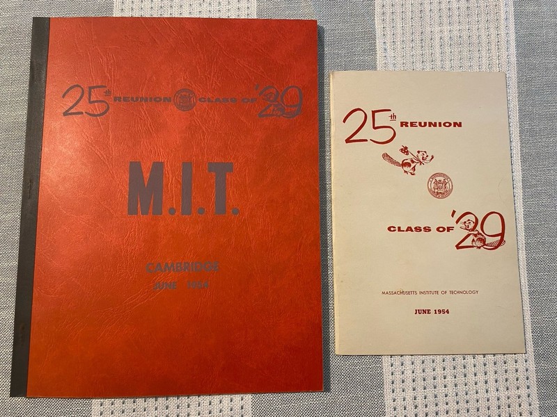Rare 1954 MIT Class of 1929 25th Reunion Booklet - WWII & Atomic Age History