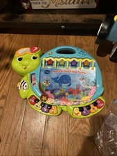 Vtech Tech Touch And Teach Sea Turtle Educational Interactive Book Pre Owned