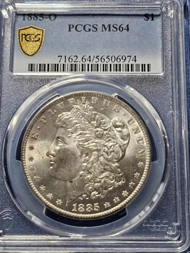 1885-O MS64 PCGS  New Orleans Morgan Silver Dollar. Beautiful Coin!