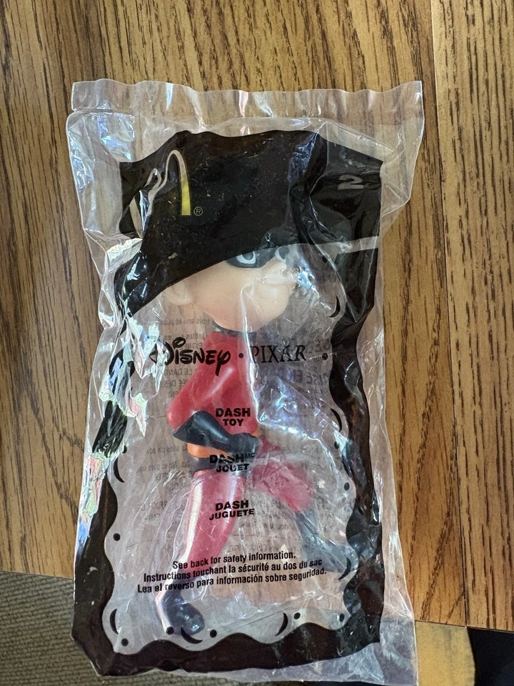 McDonald’s Disney Mr Incredible & Dash Happy Meal Toy 2005 nuevo sellado en bolsa Foto 4 de 4