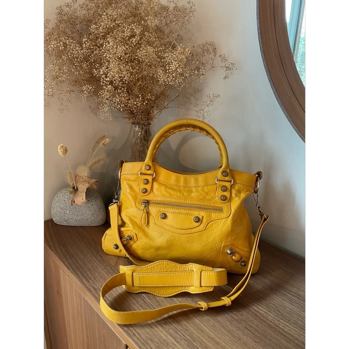 Balenciaga Yellow Bags & Handbags for Women for sale | eBay