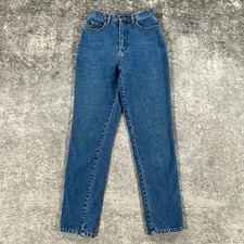 Vintage Jordache Jeans Womens Actual 27 X 31 Blue High Rise Denim 90s Y2K Logo