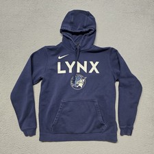 Nike Minnesota Lynx Sweatshirt Hoodie Men's Medium WNBA Pullover Blue Distress