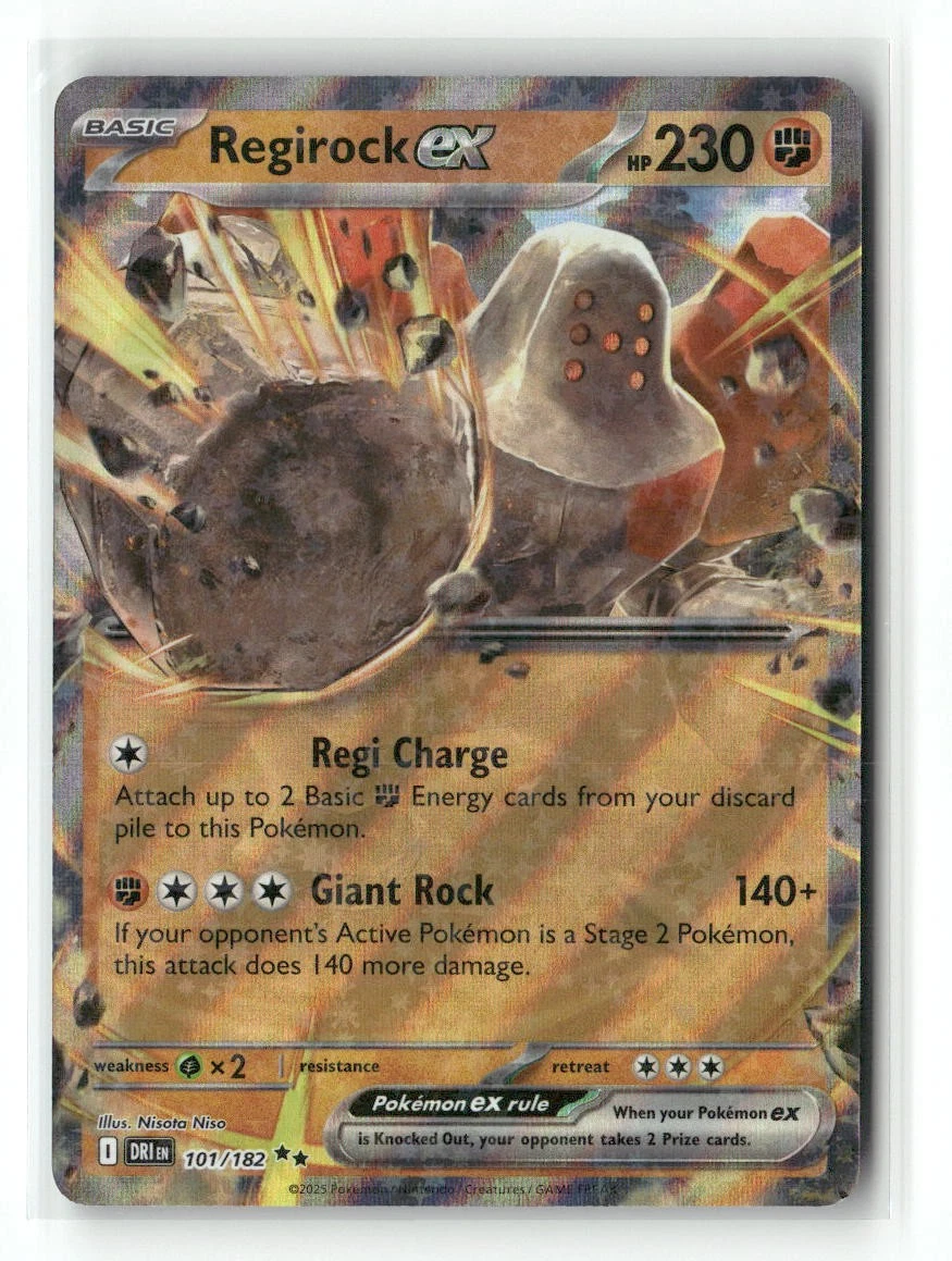 Regirock ex Pokémon TCG Cards for sale