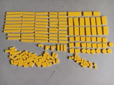 LEGO BULK LOT OF 170 YELLOW SMOOTH TILES 1X1 1X2 1X3 1X4 1X6 1X8 2X2 2X4