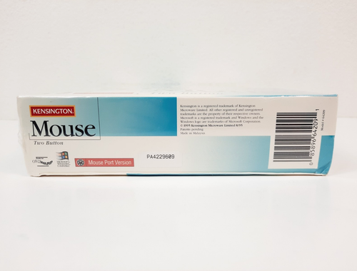 Vintage Kensington 2 Button PS/2 Mouse For Windows 95, Model: 64209 ...