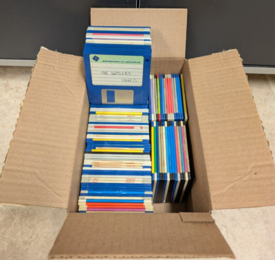 Huge Lot of Over 100 Commodore Amiga Floppy Disk Copies Untested 720K 3.5''