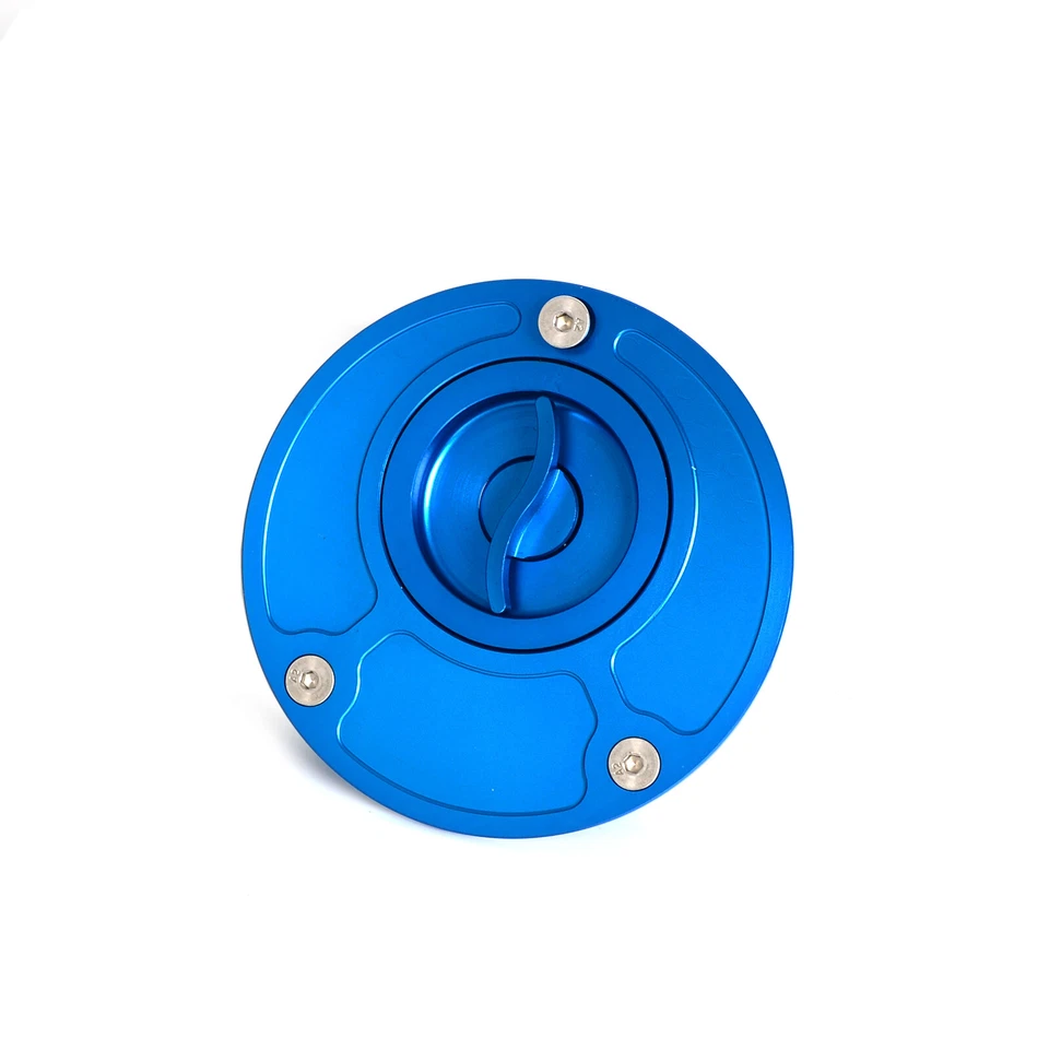 CNC Keyless Gas Fuel Tank Cap Cover For Yamaha YZF R1 R6 XJR1300 YZF600R FZR600 - Image 3 of 4