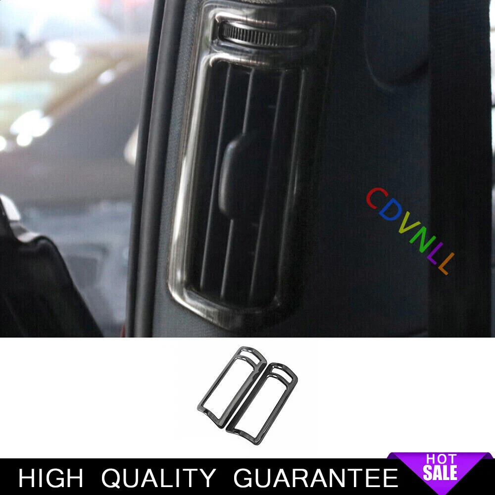 B Pillar Vent Air Outlet Frame Trim Fit For Audi A6 A7 2019-2022 Black Steels