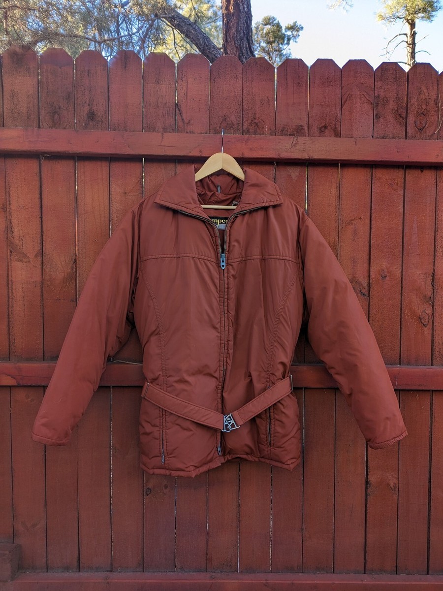 ビンテージ Tempco グースダウンジャケット アメリカ製 ダウンコート 40 Vtg Tempco Goose Down Winter Puffer Jacket Coat Burnt Orange 70s