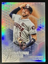 🔥2018 Topps Update Carlos Correa International Affair Insert Refractor Astros