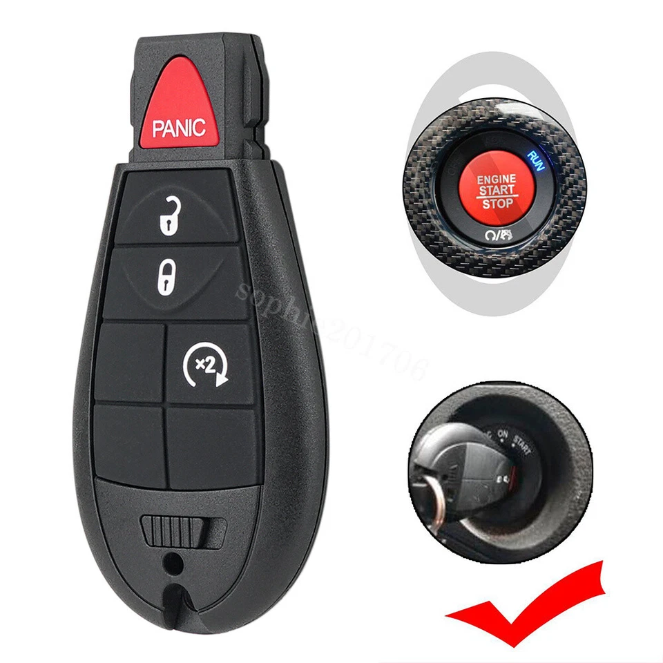 2 para Dodge Ram Charger Challenger Durango 2008-2012 mando a distancia + kit de herramientas Foto 2 de 4