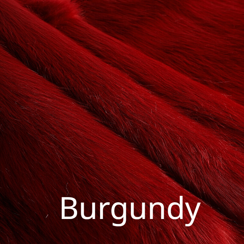 20*50CM Long Haired Faux Fox Fur Fabric Thick Fluffy Furry Fabric