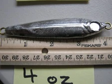 20 PCS. SALTWATER ANCHOVY FISH JIG LURE, 4 OZ. UNPAINTED