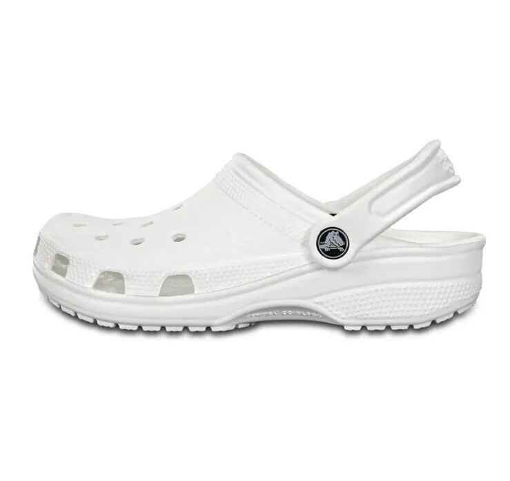 CROCS Unisex Men’s size 6 women’s size 8Classic White Sandals UNISEX CROCS CLASSIC SANDALS WHITE SIZE 8 MENS, 10 WOMENS  main image 4