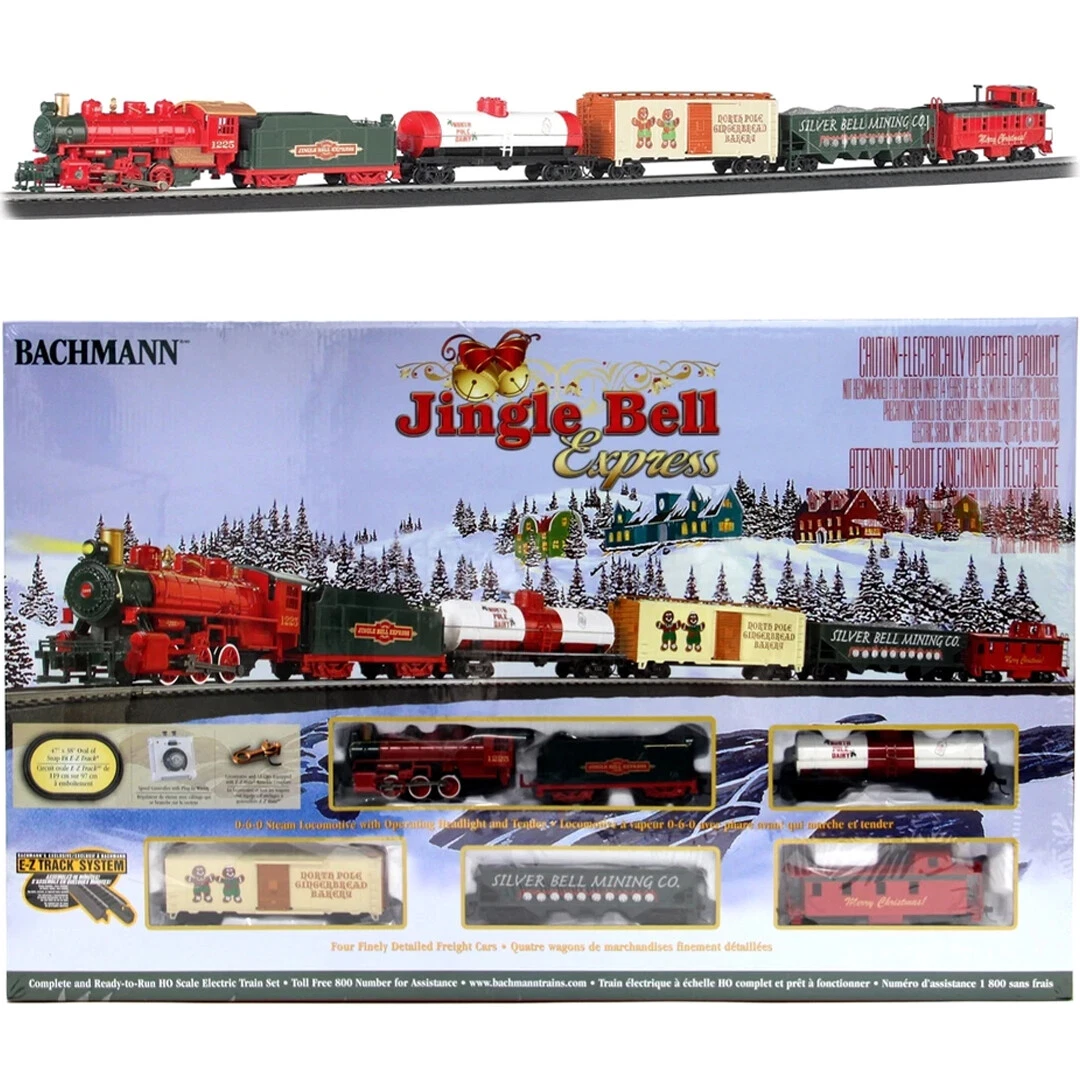 Bachmann Trains HO Scale Jingle Bell Express Ready To Run Electric Train  Set 