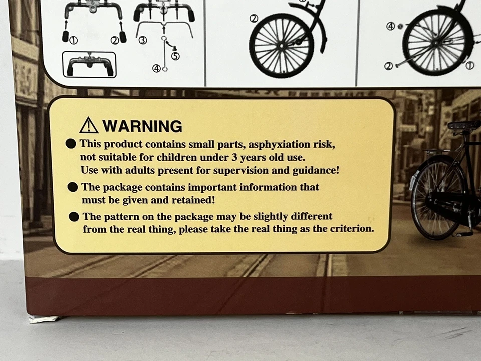 Bicicleta Fundida Joyue Artibeiter NUEVA 7"x4" - Caja Original Modelo Retro Clásico Foto 4 de 4