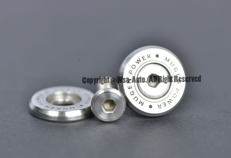 ☆★mns★☆ MUGEN POWER JDM F/S License Plate Frame Fasteners Bolts