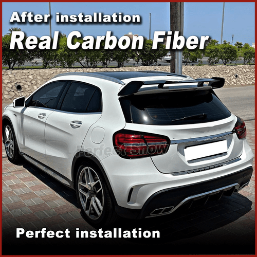 REAL CARBON Rear Roof Window Spoiler Fit for Benz X156 GLA200 GLA250 GLA45 - Picture 5 of 12