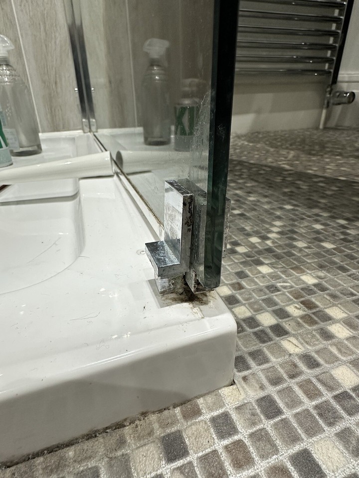 Walk In Shower Screen And Tray Cubicle 8mm Glass Panel Enclosure