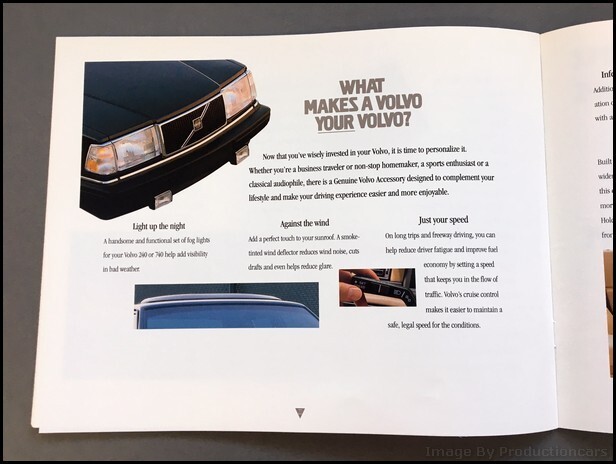 1992 Volvo 240 and 740 Sedan 28-page Original Car Sales