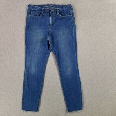 Universal Thread Size 10/30 High Rise Skinny Jeans Soft Stretch Broken In