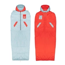 Poler Napsack Reversible Sleeping Bag Suit XL Life Aquatic Orange Blue Camp RARE