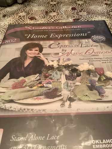 OESD #802 Home Expression Lace by Marie Osmond Machine Embroidery Large Format
