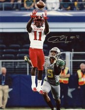 JAKEEM GRANT TEXAS TECH RED RAIDERS SIGNED IN SILVER 8X10 PHOTO W/ PHOTO PROOF