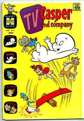 TV Casper & Co #8 (Harvey) 6/65, 25¢ cv price, 68 pg, Herman, Katnip, Spooky VF+