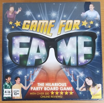 Game for Fame Party Board Game New Sealed Banter Board Games 2016
