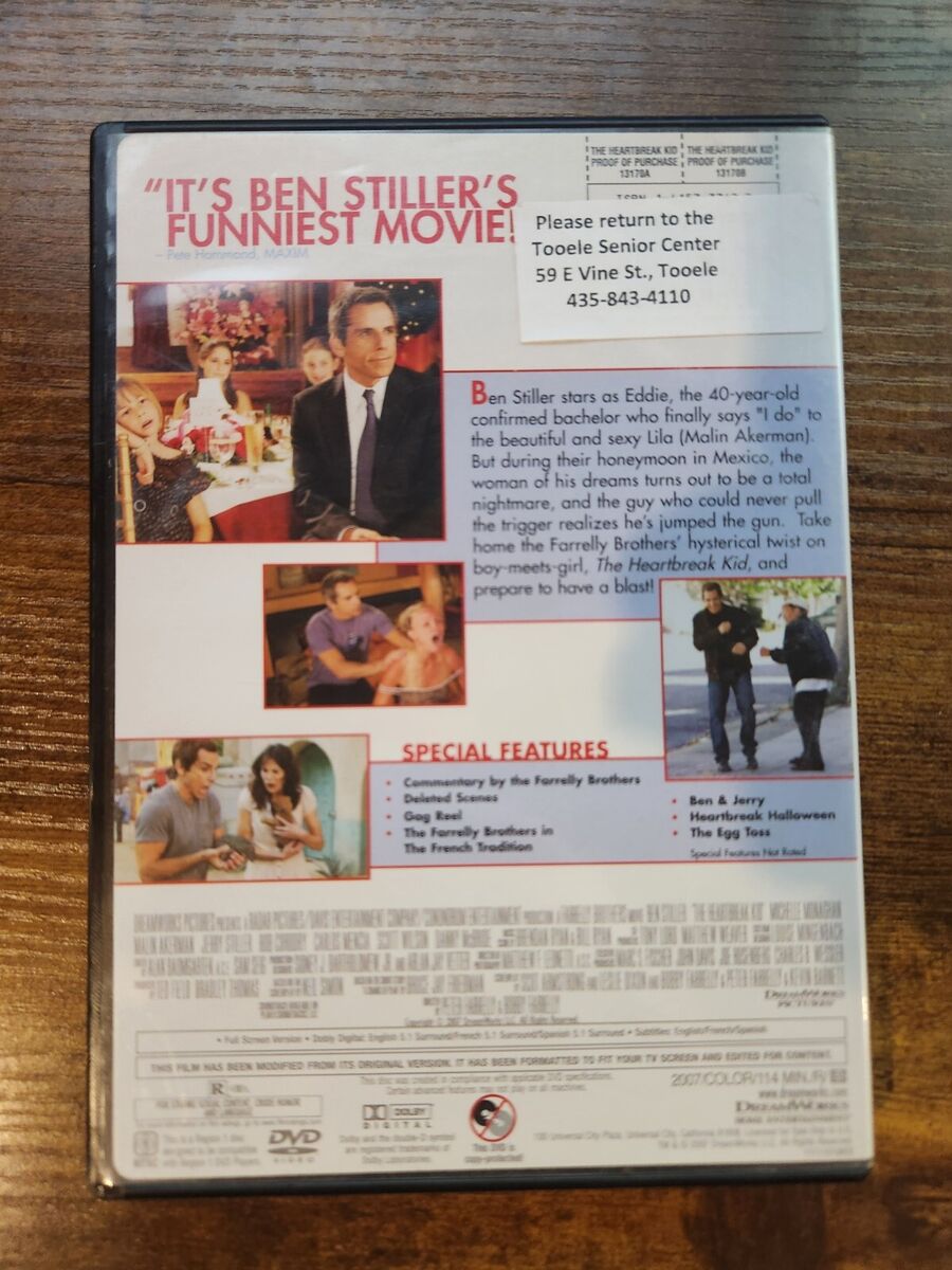 The Heartbreak Kid (Full Screen Edition) - DVD - VERY GOOD The Heartbreak Kid (Full Screen Edition) - DVD - VERY GOOD
