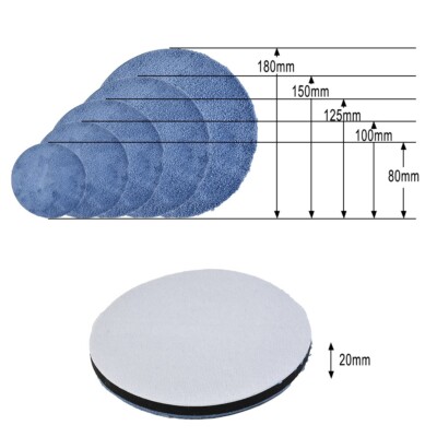 2Pcs Polishing Pads Microfiber Buffing Care Equipment For Car Polisher Reliable