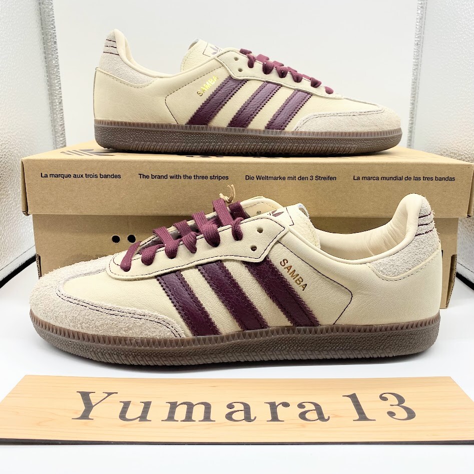 完売品adidas Samba OG \"Wonder White/Maroon\" Buy Wmns Samba OG 'Wonder White Maroon' - IG1987 | GOAT