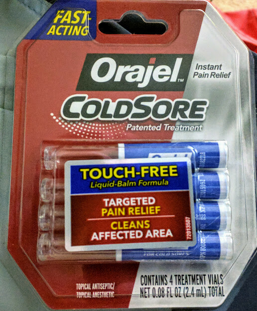 orajel touch cold sore patented treatment  applicator oz