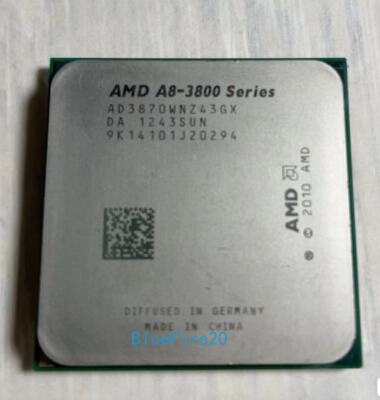 AMD A8-Series A8-3870K 3GHz Quad-Core AD3870WNZ43GX CPU Processor 100W