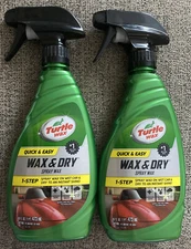 Turtle Wax Quick & Easy Wax & Dry Liquid Spray Wax 1-Step Spray On 16 fl oz 2 Pk