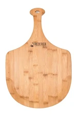 Bamboo Pizza Peel Paddle and Cutting Board with Handle (Extra Large Size)
