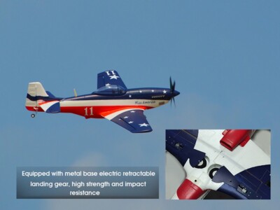 HOOKLL P51 Miss America 1200mm Wingspan EPO RC Airplane