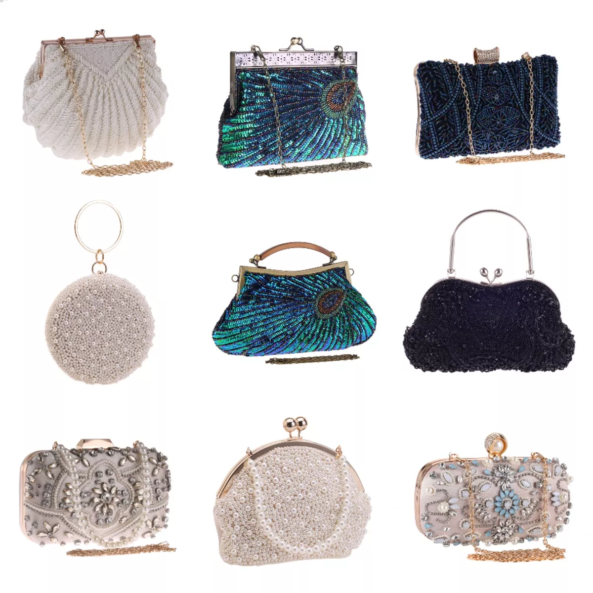 Pearl Evening Bag  Bags, Evening bags, Evening clutch bag