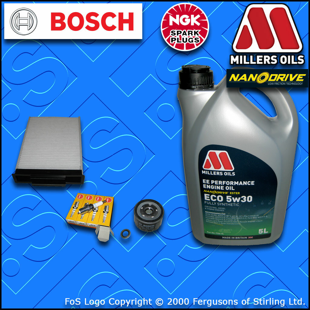 SERVICE KIT for RENAULT MEGANE II 1.4 16V OIL CABIN FILTERS PLUGS +OIL 2002-2009