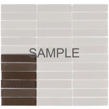 Brown Crystal Glass Mosaic Tile Texture Matte Stacked Pattern Kitchen Backsplash
