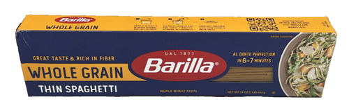 Barilla Whole Grain Thin Spaghetti 16 oz - 第 1/1 張圖片