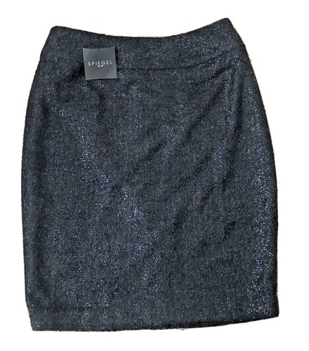 SPIEGEL WOMEN'S SEXY SPARKLE SKIRT SIZE 12 POLYESTER BLACK PARTY