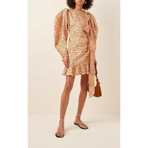 Ulla Johnson Silk Rosaria Cheetah Mini Dress Dress Size 4