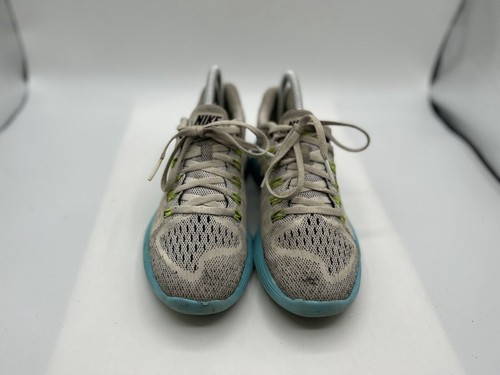 Nike LunarTempo Sneaker Women's Sz 7 Gray Aqua Mesh Running Shoes 705462-100 - Picture 5 of 6
