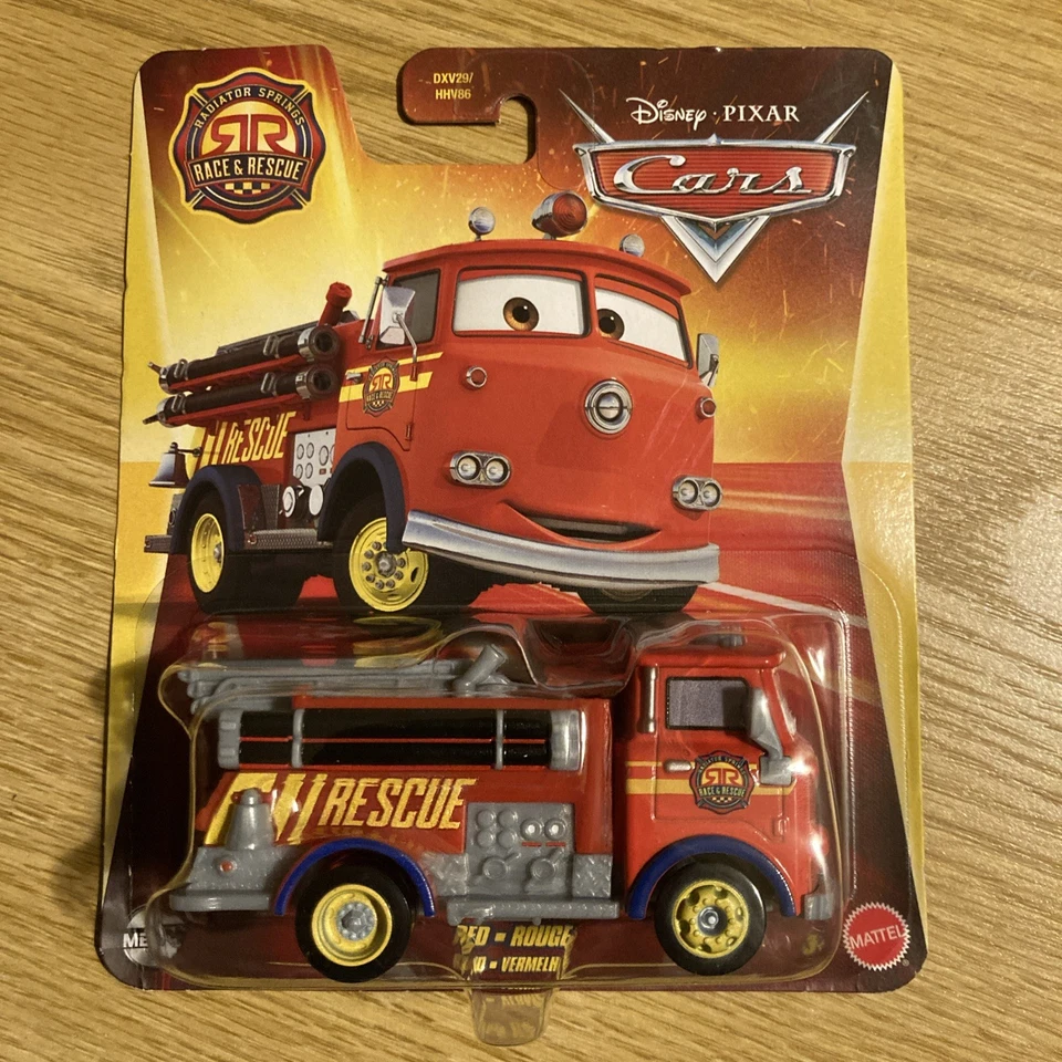 2025 DISNEY PIXAR CARS RACE & RESCUE SARGE & RED the FIRE TRUCK - Image 4 of 4
