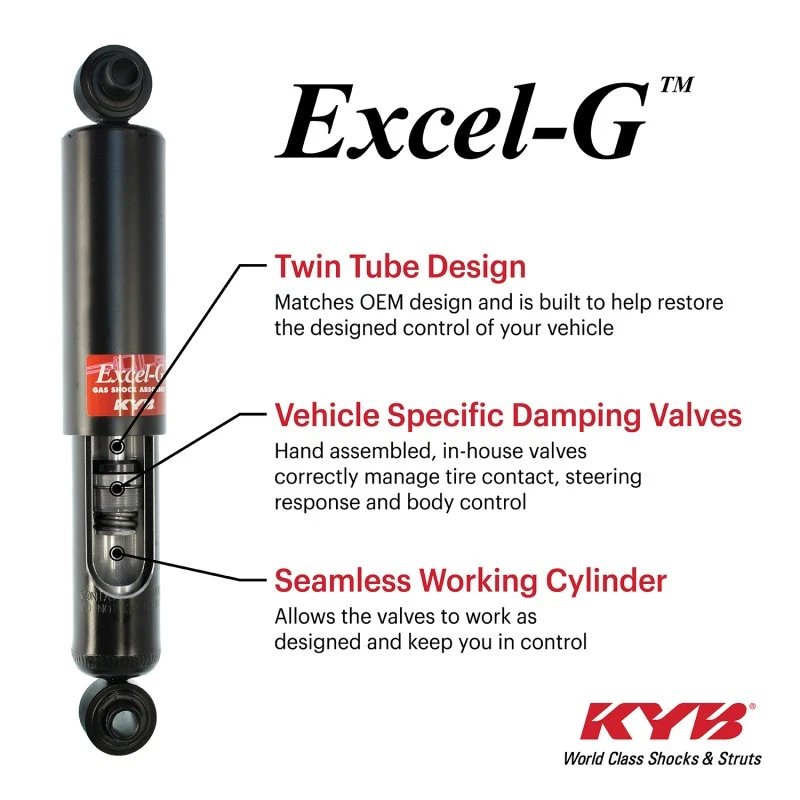 KYB Shocks & Struts Excel-G Rear AMC Ambassador 1958-74 AMC Classic 1961-66 AMC  - Image 3 of 4