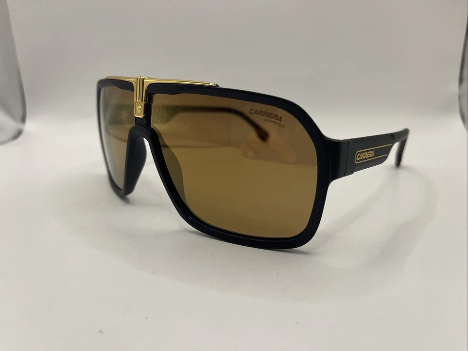 Gafas de sol Carrera 1014/S 0I46 K1 negras doradas 64-10-135 nuevas con etiquetas Foto 2 de 4